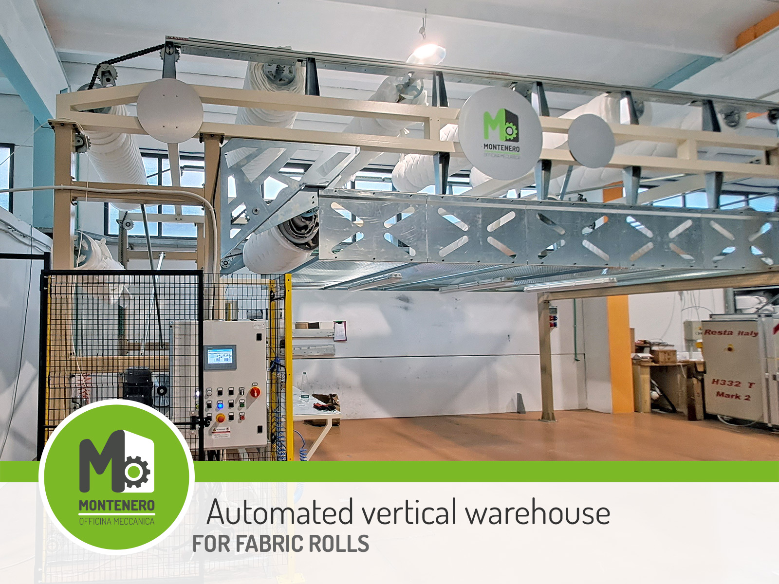 magazzino verticale automatizzato per tessuti